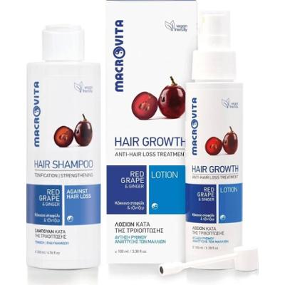 Zestaw MACROVITA naturalna kuracja wzmacniająca włosy: szampon wzmacniający 200ml + lotion stymulujący porost włosów 100ml