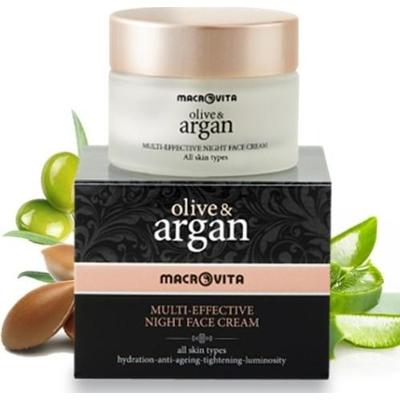 MACROVITA Olive & Argan Multi-Effective naturalny krem na noc do każdego rodzaju cery 50ml