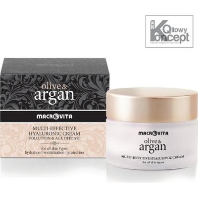 MACROVITA Olive & Argan Multi-Effective naturalny 24-godzinny krem hialuronowy z arganowymi komórkami macierzystymi 50ml