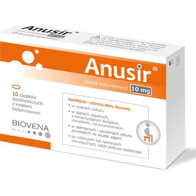 Anusir czopki na hemoroidy - 10 sztuk