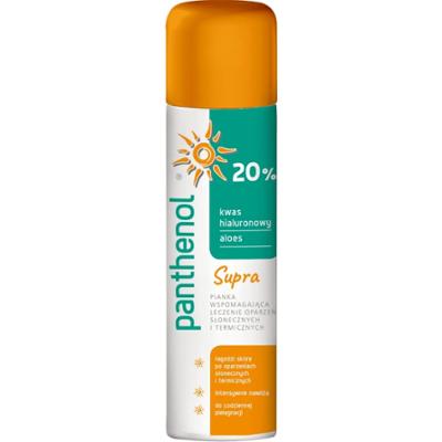 Panthenol 20% Supra - Pianka łagodząca i regenerująca skórę po ekspozycji na słońce
