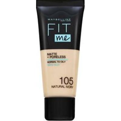 Maybelline Fit Me! Foundation Matte + Poreless podkład w płynie z formułą matującą 105 Natural Ivory 30 ml