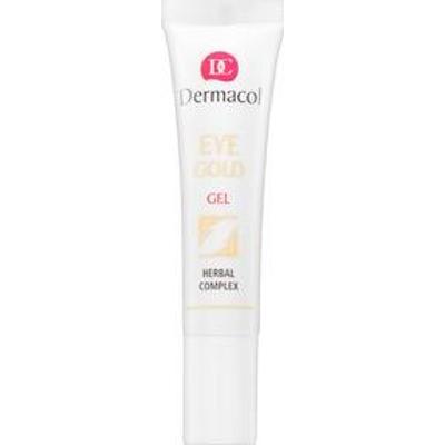 Dermacol Eye Gold Gel odświeżający żel pod oczy przeciwzmarszczkowa pielęgnacja walcząca z obrzękami i przebarwieniami 15 ml
