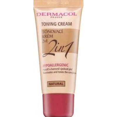 Dermacol Toning Cream 2in1 koloryzująca emulsja nawilżająca do ujednolicenia kolorytu skóry Natural 30 ml