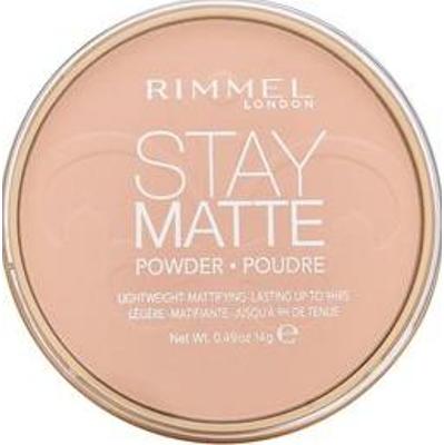 Rimmel London Stay Matte Long Lasting Pressed Powder puder z formułą matującą 002 Pink Blossom 14 g