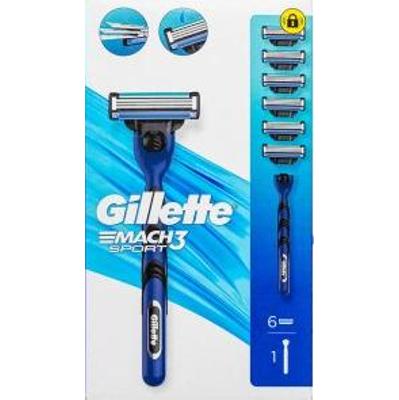 Gillette Mach3 Sport maszynka do golenia + zapasowa główka Razor + Spare Heads 6 pcs