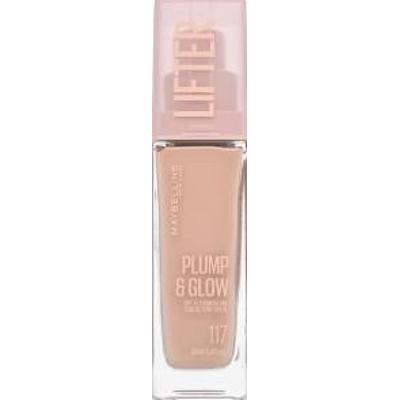 Maybelline Lifter Plump & Glow SPF 15 Foundation podkład w płynie z ujednolicającą i rozjaśniającą skórę formułą 117 30 ml