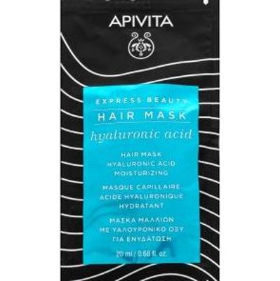 Apivita Express Beauty Hair Mask Hyaluronic Acid odżywcza maska do włosów z kwasem hialuronowym 20 ml