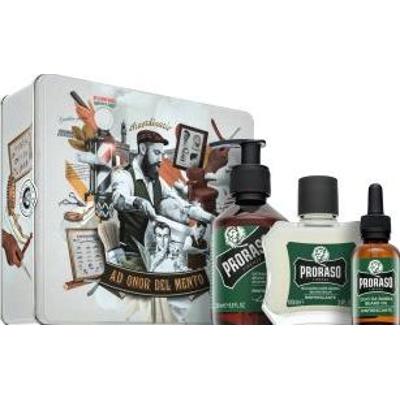 Proraso zestaw podarunkowy Refreshing Metal Box Beard Care 200 ml + 100 ml + 30 ml