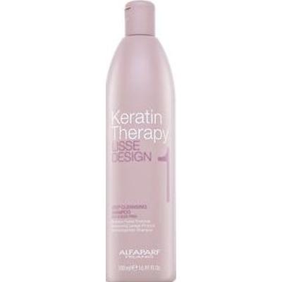 Alfaparf Milano Lisse Design Keratin Therapy Deep Cleansing Shampoo szampon głęboko oczyszczający do wszystkich rodzajów włosów 500 ml
