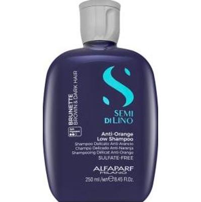 Alfaparf Milano Semi Di Lino Brunette Anti-Orange Low Shampoo szampon neutralizujący do brązowych odcieni 250 ml