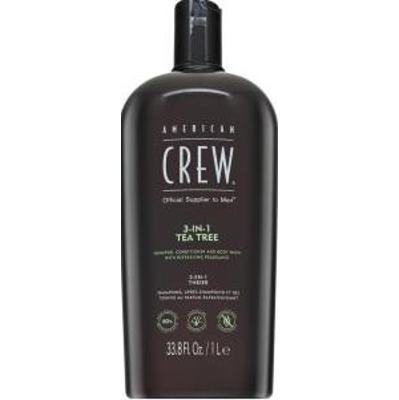 American Crew 3-in-1 Tea Tree szampon, odżywka i żel pod prysznic do codziennego użytku 1000 ml