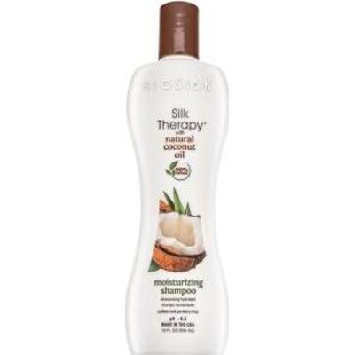 BioSilk Silk Therapy Organic Coconut Oil Moisturizing Shampoo odżywczy szampon o działaniu nawilżającym 355 ml