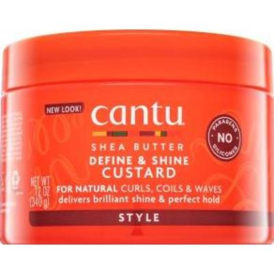 Cantu Shea Butter Define & Shine Custard krem do stylizacji do falowanych i kręconych włosów bez połysku 340 g