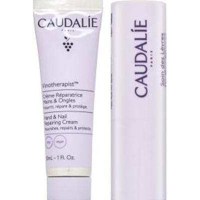 Caudalie Vinotherapist zestaw do pielęgnacji skóry Hand & Nail Repairing Cream + Lips Conditioner 30 ml + 4,5 g