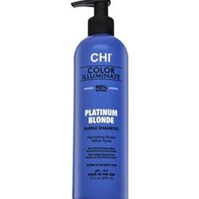 CHI Color Illuminate Platinum Blonde Purple Shampoo szampon rozjaśniający do włosów siwych i platynowego blondu 355 ml