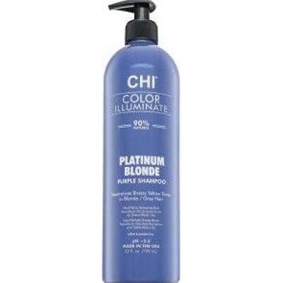 CHI Color Illuminate Platinum Blonde Purple Shampoo szampon rozjaśniający do włosów siwych i platynowego blondu 739 ml