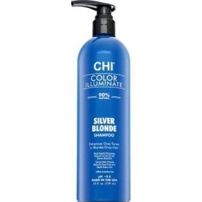 CHI Color Illuminate Silver Blonde Blue Shampoo szampon tonizujący do włosów siwych i platynowego blondu 739 ml