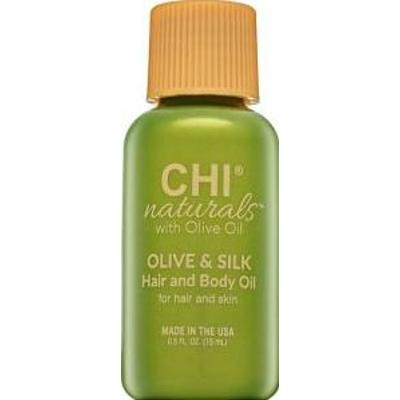 CHI Naturals with Olive Oil Olive & Silk Hair and Body Oil olejek do włosów i ciała 15 ml