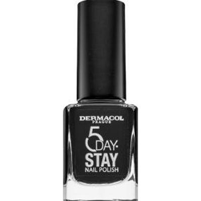 Dermacol 5 Day Stay Nail Polish lakier do paznokci 55 Black Onyx 11 ml