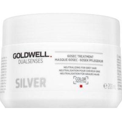 Goldwell Dualsenses Silver 60sec Treatment odżywcza maska koloryzująca do włosów siwych i platynowego blondu 200 ml