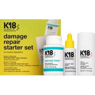 K18 Damage Repair Starter Set zestaw wzmacniający włókno włosa 53 ml + 50 ml + 10 ml