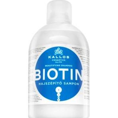Kallos Biotin Beautifying Shampoo szampon rozjaśniający dla połysku i miękkości włosów 1000 ml