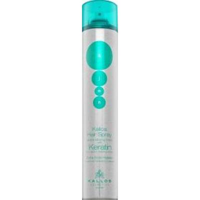 Kallos Keratin Hair Spray Extra Strong Hold mocno utrwalający lakier do włosów z keratyną 750 ml