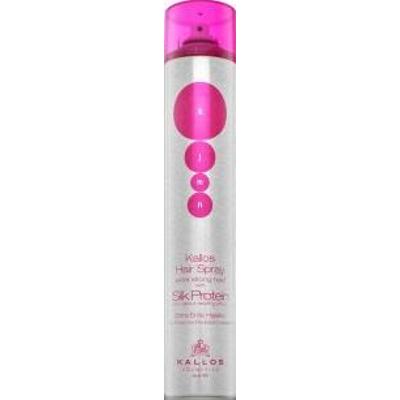 Kallos Silk Protein Hair Spray Extra Strong Hold mocno utrwalający lakier do włosów 750 ml