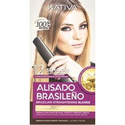 Kativa Brazilian Straightening Blonde Kit zestaw z keratyną do prostowania włosów 225 ml
