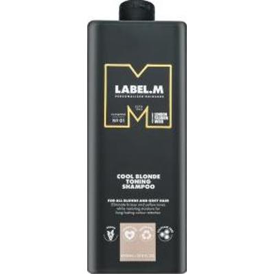 Label.M Cool Blonde Toning Shampoo szampon tonizujący do włosów siwych i platynowego blondu 1000 ml