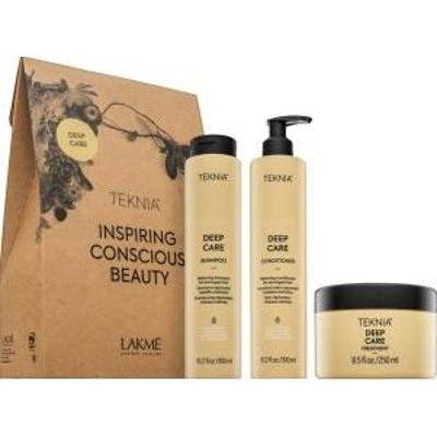 Lakmé Teknia Deep Care Pack zestaw do włosów zniszczonych 300 ml + 300 ml + 250 ml