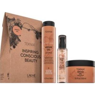 Lakmé Teknia Hair Care Argan Oil Pack zestaw dla nawilżenia włosów 300 ml + 250 ml + 125 ml