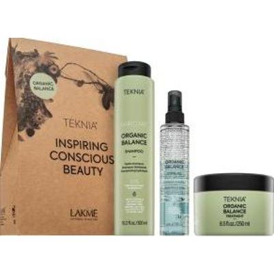 Lakmé Teknia Organic Balance Pack zestaw do wszystkich rodzajów włosów 300 ml + 250 ml + 100 ml
