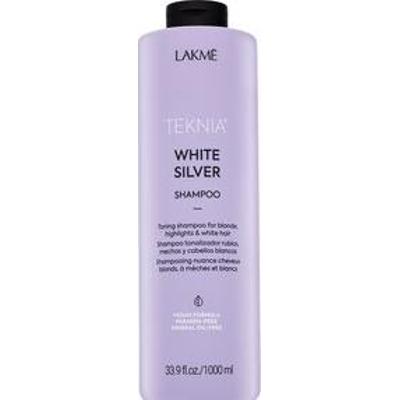 Lakmé Teknia White Silver Shampoo szampon neutralizujący do włosów siwych i platynowego blondu 1000 ml