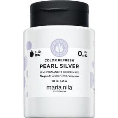 Maria Nila Colour Refresh odżywcza maska bez kolorowych pigmentów do włosów siwych i platynowego blondu Pearl Silver 100 ml