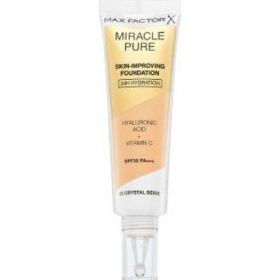Max Factor Miracle Pure Skin-Improving Foundation podkład o przedłużonej trwałości o działaniu nawilżającym 33 Crystal Beige 30 ml