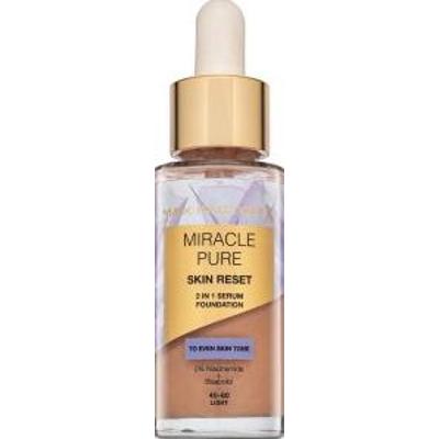 Max Factor Miracle Pure Skin Reset 2in1 Serum Foundation podkład w płynie z kompleksem odnawiającym skórę 40-60 Light 30 ml