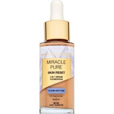 Max Factor Miracle Pure Skin Reset 2in1 Serum Foundation podkład w płynie z kompleksem odnawiającym skórę 60-80 Light to Medium 30 ml