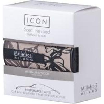 Millefiori Milano Icon Car Air Freshener Vanilla & Wood Textil Floral