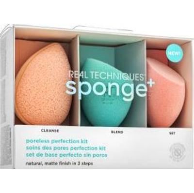 Real Techniques Sponge+ Poreless Perfection Kit 3pcs gąbka do makijaż