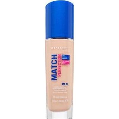Rimmel London Match Perfection 24HR SPF20 Foundation podkład w płynie z ujednolicającą i rozjaśniającą skórę formułą 010 Porcelain 30 ml