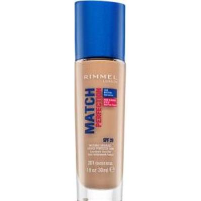 Rimmel London Match Perfection 24HR SPF20 Foundation podkład w płynie z ujednolicającą i rozjaśniającą skórę formułą 201 Classic Beige 30 ml