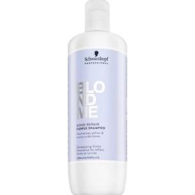 Schwarzkopf Professional BlondMe Bond Repair Purple Shampoo szampon tonizujący o działaniu neutralizującym żółte odcienie 1000 ml