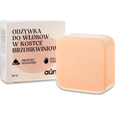 Brzoskwiniowa odżywka do włosów w kostce emolientowa 50 g z jedwabiem roślinnym