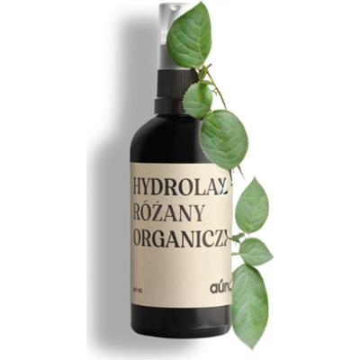 Organiczny hydrolat z róży damasceńskiej | woda różana | szklana butelka z atomizerem