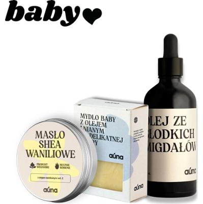 Zestaw kosmetyków dla dzieci BABY SHOWER mydło + masełko + olejek