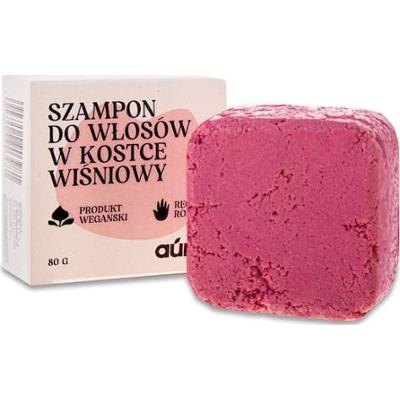 Szampon do włosów w kostce wiśniowy 80 g z olejem czereśniowym | błysk & wygładzenie