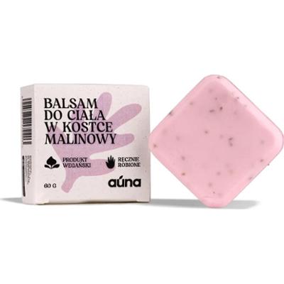 Balsam do ciała w kostce MALINOWY z delikatym efektem peelingującym 60 g