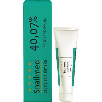 Przeciwtrądzikowa Maść z naturalnym śluzem ślimaka z totarolem i kwasem hialuronowym